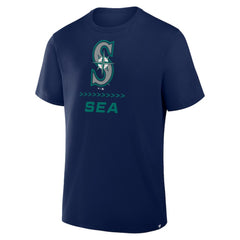Seattle Mariners Clubhouse Legacy Side Swipe T-Shirt - Navy