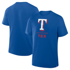 Texas Rangers Clubhouse Legacy Side Swipe T-Shirt - Royal