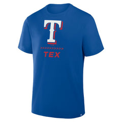 Texas Rangers Clubhouse Legacy Side Swipe T-Shirt - Royal