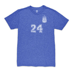 Enzo Fernández Argentina National Team 1863FC Player Vintage Tri-Blend T-Shirt - Blue outlet