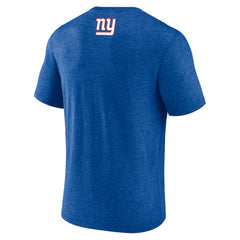 New York Giants Tri-Blend Helmet End Around T-Shirt - Heather Royal sale