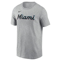 Sandy Alcantara Miami Marlins Fuse Name & Number T-Shirt - Heather Gray | Nike