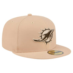 Miami Dolphins New Era Candied Pecan 59FIFTY Fitted Hat - Tan sale