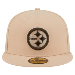 Pittsburgh Steelers New Era Candied Pecan 59FIFTY Fitted Hat - Tan on sale