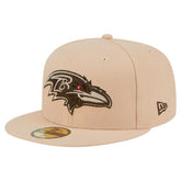 Baltimore Ravens New Era Candied Pecan 59FIFTY Fitted Hat - Tan on sale