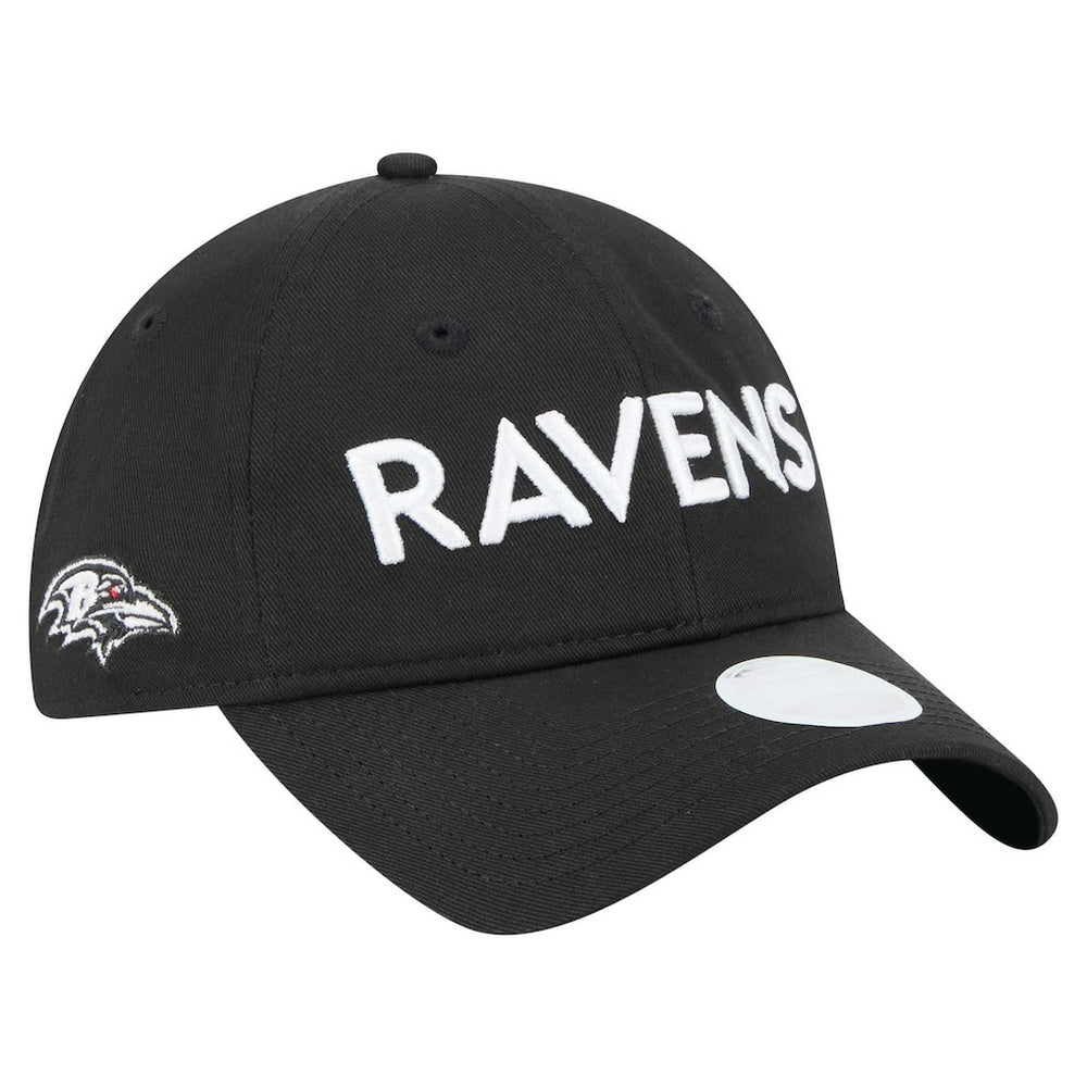 Baltimore Ravens New Era Women's Cece 9TWENTY Adjustable Hat - Black cheap