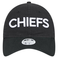 Kansas City Chiefs New Era Women's Cece 9TWENTY Adjustable Hat - Black for sale