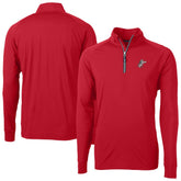 Cincinnati Reds Cutter & Buck Adapt Eco Knit Stretch Recycled Big & Tall Quarter-Zip Pullover Top - Red