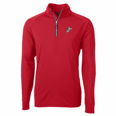 Cincinnati Reds Cutter & Buck Adapt Eco Knit Stretch Recycled Big & Tall Quarter-Zip Pullover Top - Red