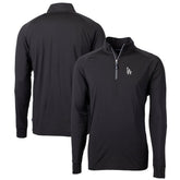 Los Angeles Dodgers Cutter & Buck Big & Tall Adapt Eco Knit Stretch Recycled Quarter-Zip Pullover Top - Black