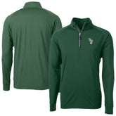 Athletics Cutter & Buck Stomper Adapt Eco Knit Stretch Recycled Quarter-Zip Pullover Top - Hunter Green