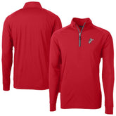 Cincinnati Reds Cutter & Buck Patriotic Logo Adapt Eco Knit Stretch Recycled Quarter-Zip Pullover Top - Red