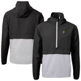 Pittsburgh Pirates Cutter & Buck Charter Eco Recycled Half-Zip Anorak Jacket - Black