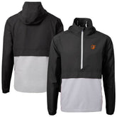 Baltimore Orioles Cutter & Buck Charter Eco Recycled Half-Zip Anorak Jacket - Black