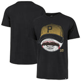 Paul Skenes Pittsburgh Pirates Mustache Franklin T-Shirt - Black | 47 brand