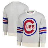 Chicago Cubs Retro Pullover Sweater - Cream | Mitchell & Ness