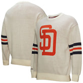 San Diego Padres Retro Pullover Sweater - Cream | Mitchell & Ness