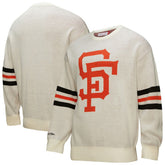 San Francisco Giants Retro Pullover Sweater - Cream | Mitchell & Ness