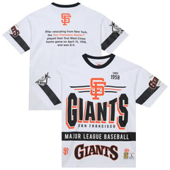 San Francisco Giants Cooperstown Collection Team Origins Premium T-Shirt - White | Mitchell & Ness