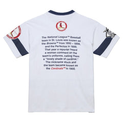 St. Louis Cardinals Cooperstown Collection Team Origins Premium T-Shirt - White | Mitchell & Ness
