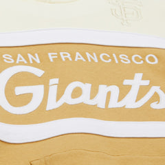 San Francisco Giants Head Coach Pullover Hoodie - Tan/Cream | Mitchell & Ness
