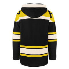 Pittsburgh Pirates Superior Lacer Pullover Hoodie - Black | 47 brand