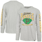 Pittsburgh Pirates Fair Ball Franklin Long Sleeve T-Shirt - Gray | 47 brand