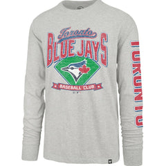 Toronto Blue Jays Fair Ball Franklin Long Sleeve T-Shirt - Gray | 47 brand