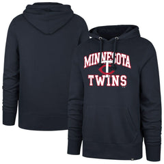 Minnesota Twins Velocity Headline Pullover Hoodie - Navy | 47 brand