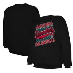 Arizona Diamondbacks Stitches Lightweight Crew Sweatshirt - Black