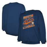 Houston Astros Stitches Lightweight Crew Sweatshirt - Navy