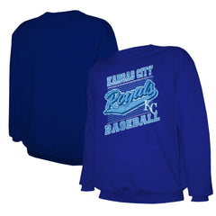 Kansas City Royals Stitches Lightweight Crew Sweatshirt - Royal