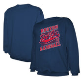 Boston Red Sox Stitches Lightweight Crew Sweatshirt - Navy