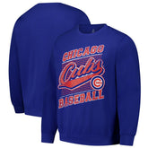 Chicago Cubs Stitches Lightweight Crew Sweatshirt - Royal
