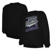 Colorado Rockies Stitches Lightweight Crew Sweatshirt - Black