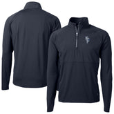 Kansas City Royals Cutter & Buck Adapt Eco Knit Hybrid Recycled Quarter-Zip Pullover Top - Navy