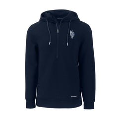 Kansas City Royals Cutter & Buck Roam Eco Recycled Half-Zip Pullover Hoodie - Navy
