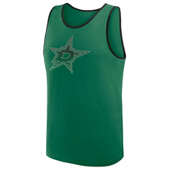 Dallas Stars Logo Athletic Unmatched Success Tank Top Kelly Green