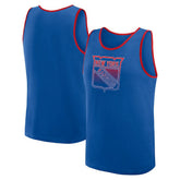 New York Rangers Logo Athletic Unmatched Success Tank Top Blue