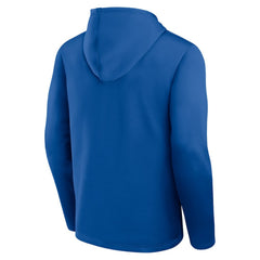 New York Rangers Logo Athletic Head Start Pullover Hoodie Blue