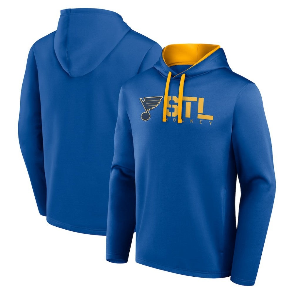 St. Louis Blues Logo Athletic Head Start Pullover Hoodie Blue