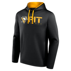 Pittsburgh Penguins Logo Athletic Head Start Pullover Hoodie Black
