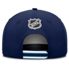 Winnipeg Jets Fanatics 2025 NHL Draft Authentic Pro On-Stage Podium A-Frame Adjustable Hat Navy