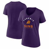 Phoenix Suns Logo Athletic Women's Unrivaled V-Neck T-Shirt - Purple outlet