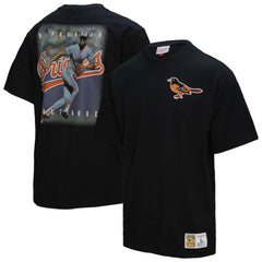 Cal Ripken Jr. Baltimore Orioles Legends Collection Vintage Logo T-Shirt - Black | Mitchell & Ness