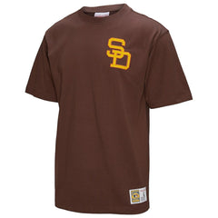 Tony Gwynn San Diego Padres Legends Collection Vintage Logo T-Shirt - Brown | Mitchell & Ness