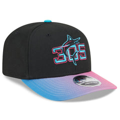 Miami Marlins 2025 City Connect 9SEVENTY Adjustable Hat - Black/Pink | New Era