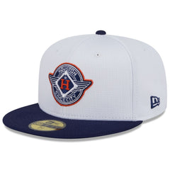 Houston Astros 2025 City Connect Batting Practice 59FIFTY Fitted Hat - White/Navy | New Era