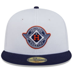 Houston Astros 2025 City Connect Batting Practice 59FIFTY Fitted Hat - White/Navy | New Era