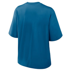 New England Patriots Women's Glory Arch Boxy T-Shirt - Blue | Nike for sale